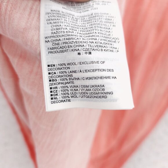 ICEBREAKER Woman 100% Merino 150 Short Sleeve Tee Coral Striped Size SMALL - Picture 4 of 6